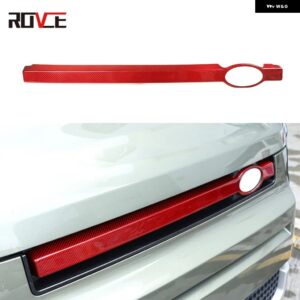 ランドローバー ABS フロントグリル 装飾トリム ステッカー ディフェンダー 90 110 2020-2023 自動車アクセサリー カスタムパーツ アクセサ - real carbon red