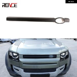 ランドローバー ABS フロントグリル 装飾トリム ステッカー ディフェンダー 90 110 2020-2023 自動車アクセサリー カスタムパーツ アクセサ - Matte black