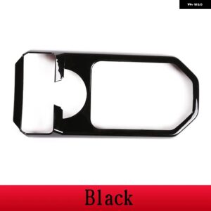 ランドローバー 2004-2009 ディスカバリー 3 LR3 ABS ブラックコンソールギアパネル フレームカバー ステッカー インテリア トリム アクセサ - black