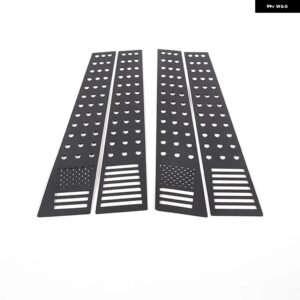 ランドローバー フリーランダー 2 2007-2015 窓センターピラーハニカムトリム ガードプレート 外装 詳細合金アクセサリー カスタムパーツ - Style 1