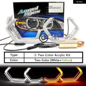 スバル 4個 LED エンジェルアイキット M4 スタイル DRL ハローリング インプレッサ WRX STI セアトレオン 2 アルテア VW - W Y Crystal Kit