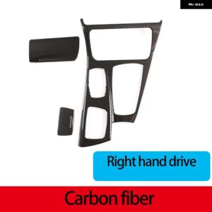 BMW RHD LHD 5シリーズ F10 2011-2017 ABS センターコントロールギアパネル カバー 装飾ステッカー インテリア アクセサリー カスタムパー - Right hand drive
