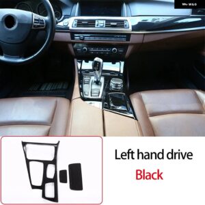 BMW RHD LHD 5シリーズ F10 2011-2017 ABS センターコントロールギアパネル カバー 装飾ステッカー インテリア アクセサリー カスタムパー - Left hand drive