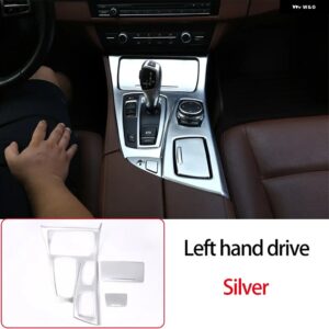 BMW RHD LHD 5シリーズ F10 2011-2017 ABS センターコントロールギアパネル カバー 装飾ステッカー インテリア アクセサリー カスタムパー - Left hand drive2