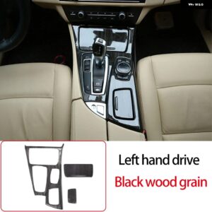 BMW RHD LHD 5シリーズ F10 2011-2017 ABS センターコントロールギアパネル カバー 装飾ステッカー インテリア アクセサリー カスタムパー - Left hand drive3