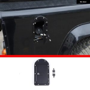 ランドローバー 2004-2019 ディフェンダー 90 110 合金黒カースタイリング燃料タンクキャップ 車 外装 アクセサリー カスタムパーツ アクセ - Style A