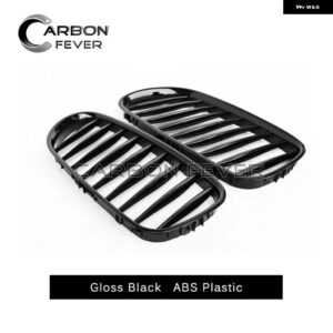 BMW シングルスラットグロスブラック ABS 交換車フロントバンパー レーシンググリル Z4 2003-2008 E85 E86 クーペコンバーチブル カスタム - 1 slat gloss black