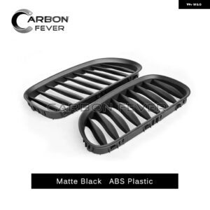 BMW シングルスラットグロスブラック ABS 交換車フロントバンパー レーシンググリル Z4 2003-2008 E85 E86 クーペコンバーチブル カスタム - 1 slat matte black