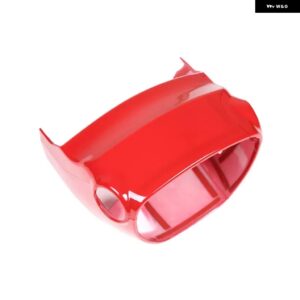 スバル WRX 2022 2023 ABS カーボンステアリングホイール ステアリングコラムカバー 装飾アクセサリー カスタムパーツ アクセサリ - red