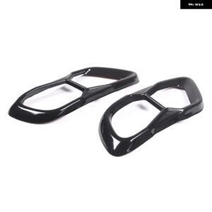 BMW X5 G05 X6 G06 X7 G07 2019-2022 M60 ステンレス パイプ喉排気出力テールフレームトリム カバー アクセサリー カスタムパーツ アクセサ - black