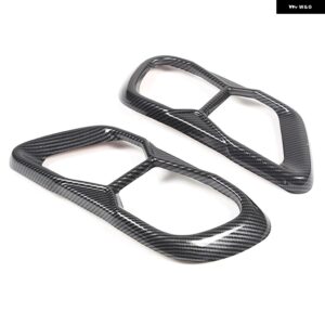 BMW X5 G05 X6 G06 X7 G07 2019-2022 M60 ステンレス パイプ喉排気出力テールフレームトリム カバー アクセサリー カスタムパーツ アクセサ - Carbon fibre