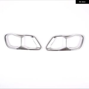 BMW X5 G05 X6 G06 X7 G07 2019-2022 M60 テール喉装飾フレームステンレス 外装 アクセサリー カスタムパーツ アクセサリー 交換用部品 互 - Silver