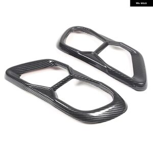 BMW X5 G05 X6 G06 X7 G07 2019-2022 M60 テール喉装飾フレームステンレス 外装 アクセサリー カスタムパーツ アクセサリー 交換用部品 互 - Carbon fibre