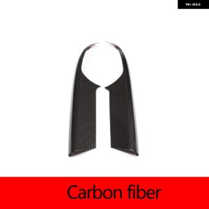 ランドローバー 2個 ABS クロームセンターコンソール装飾ストリップトリム アクセサリー ディスカバリー 5 LR5 2017-2020 カーアクセサリー - carbon fiber