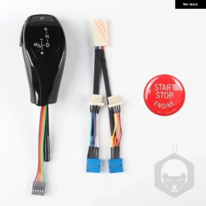 BMW 7シリーズ E38 34700 交換用 LED ギア シフトノブ 車内カスタムアクセサリー カスタムパーツ アクセサリー 交換用部品 互換品 - Piano Black