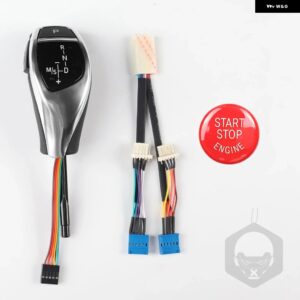 BMW 7シリーズ E38 34700 交換用 LED ギア シフトノブ 車内カスタムアクセサリー カスタムパーツ アクセサリー 交換用部品 互換品 - Silver