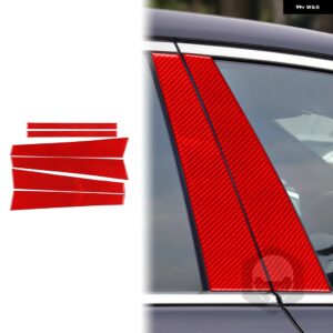 BMW 7シリーズ E65 E66 37469 アクセサリーカーボン 外装 B ピラートリム ステッカー 装飾 カスタムパーツ アクセサリー 交換用部品 互換品 - red