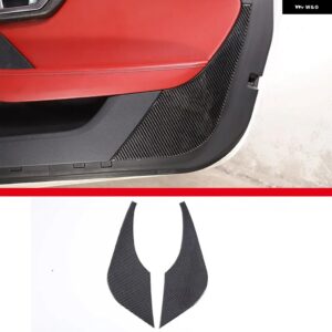 ジャガー F-TYPE 2013-2022 ソフトカーボンドアアンチキックパネル カバー トリム カーアクセサリー カスタムパーツ アクセサリー - Style A