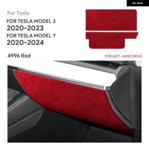 テスラ イタリアトップスエードインパネトリム ステッカー モデル 3 2020-2023 モデル Y 2020 2021 2022-2024 アク
