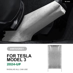 テスラ イタリアトップスエードリアトリム カバー モデル 3 ハイランド 2024 以降アンチキック抗汚れインテリア アクセサリー カスタムパー