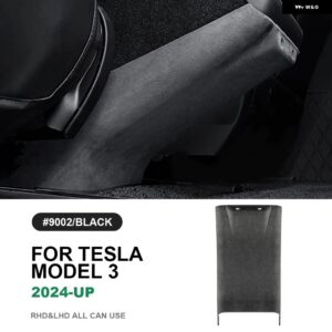 テスラ イタリアトップスエードリアトリム カバー モデル 3 ハイランド 2024 以降アンチキック抗汚れインテリア アクセサリー カスタムパー