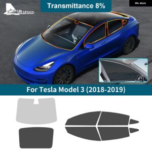 テスラ ティントフィルム モデル 3 MODEL3 2018 2019 フロントリアサイドウィンドウ ソーラー UV プロテクター夏アクセサリー