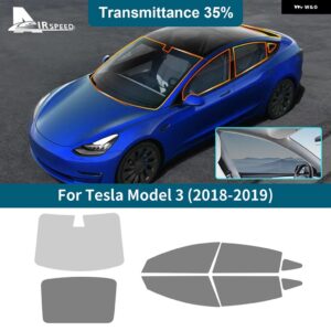 テスラ ティントフィルム モデル 3 MODEL3 2018 2019 フロントリアサイドウィンドウ ソーラー UV プロテクター夏アクセサリー