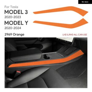 テスラ イタリアスーパースエードステッカー モデル 3 2020-2023 モデル Y 2020 2021 2022-2024 カーセンターコンソ