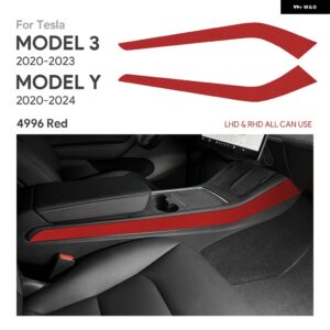 テスラ イタリアスーパースエードステッカー モデル 3 2020-2023 モデル Y 2020 2021 2022-2024 カーセンターコンソ