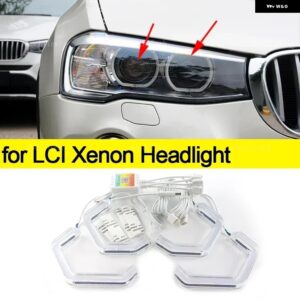 BMW マルチカラー RGB リング M4 スタイルライト LED エンジェルアイズ キット APP 制御付き X4 F26 2014-2018 XDRIVE20I 28I 35I 20D 30D - for Xenon Headlight