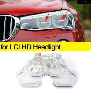 BMW マルチカラー RGB リング M4 スタイルライト LED エンジェルアイズ キット APP 制御付き X4 F26 2014-2018 XDRIVE20I 28I 35I 20D 30D - for HD headlight