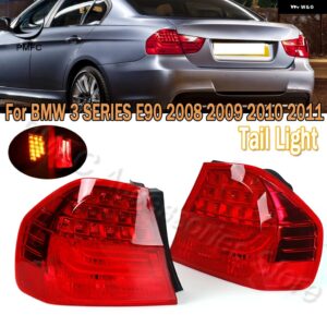 BMW 63217289426 リアテールライト LED ライト 背面テールライト ストップブレーキ ライト フォグ 3シリーズ E90 39753 カスタムパーツ ア - Right