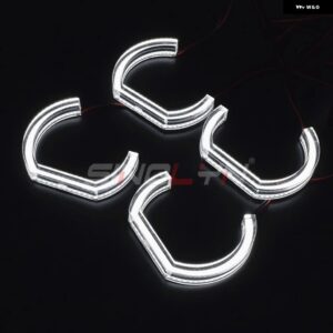 BMW エンジェルアイ LED E46 LCI フェイスリフト 2D クーペ コンバーチブル 325CI 330CI キセノンヘッドライト DRL ウィンカー HALO 車 カ - White Only