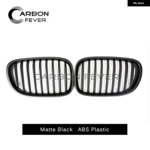 BMW F01 交換用フロントバンパー グリル キドニーグリル メッシュ F01 F02 F03 F04 2010 - 2015 レーシンググリル カスタムパーツ アクセサ - 1 slat matte black
