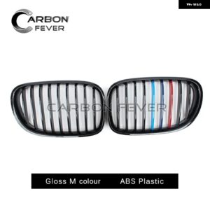 BMW F01 交換用フロントバンパー グリル キドニーグリル メッシュ F01 F02 F03 F04 2010 - 2015 レーシンググリル カスタムパーツ アクセサ - 1 Slat Gloss M
