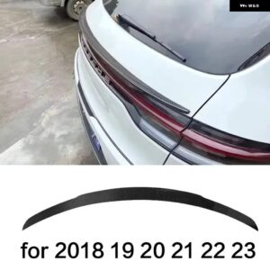 ポルシェ テールフィン マカン スポイラー 2014 ～ 2023 カーボン柄 リアウイング アクセサリー スタイル変える カスタムパーツ アクセサ - 18-23 Carbon Paint