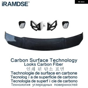 アウディ カーボン塗装スポイラー A3 S3 タイプ V ABS プラスチックリアトランクウイングアクセサリー カスタムパーツ アクセサリー 交換用 - Carbon Surface