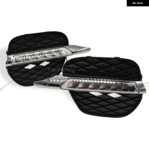 BMW 車 DRL X5 E70 2011 2012 2013 LED デイタイム ランニングライト 昼光フォグヘッドランプ カバー とイエローウインカー カスタムパーツ