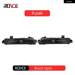ランドローバー 車 LED DRL デイタイム ランニングライト フォグランプ ディスカバリー 5 2018-2020 レンジローバー ヴォーグ/スポーツ 201 - black a pair