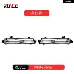 ランドローバー 車 LED DRL デイタイム ランニングライト フォグランプ ディスカバリー 5 2018-2020 レンジローバー ヴォーグ/スポーツ 201 - white a pair