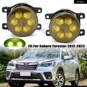 スバル フォグライト LED フォグランプ フォレスター BRZ GT86 2013-2019-22 フォグランプ ヘッドライト 白黄色アクセサ - pair yellow