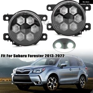スバル フォグライト LED フォグランプ フォレスター BRZ GT86 2013-2019-22 フォグランプ ヘッドライト 白黄色アクセサ - pair white