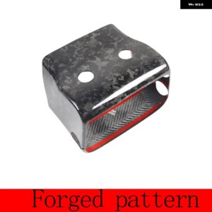 ジャガー F-TYPE 2013-2024 ABS マットブラックステアリングホイール ステアリングコラムベースカバー 装飾ステッカー カーアクセ - Forged pattern