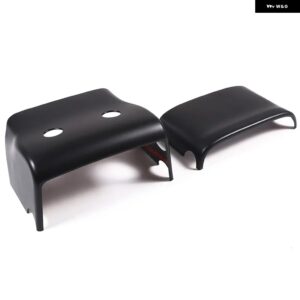 ジャガー F-TYPE 2013-2024 ABS マットブラックステアリングホイール ステアリングコラムベースカバー 装飾ステッカー カーアクセ - ABS Matte black