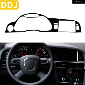 アウディ A6 S6 C6 2005-2011 グロスブラックプラスチックスピードメーター GPS ナビゲーションパネル トリム カバー ステッカー カーアクセ - LHD