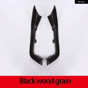 ランドローバー ディスカバリー 4 LR4 2010-2016 車内 ABS センターコンソールシフトパネル サイド装飾ステッカー カーアクセサリー カスタ - Black Wood Grain