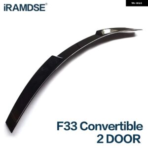 BMW スポイラー 4シリーズ F36 F33 カーボン 4 2 ドアグランクーペコンバーチブル 2014-2019 リアダックテールウイングトランクアクセサリー - F33 Glossy Black