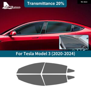 テスラ フロントリアサイドウィンドウ ソーラー UV プロテクター夏の色合いフィルム モデル 3 MODEL3 2020-24 アクセサリー カス