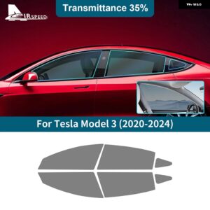 テスラ フロントリアサイドウィンドウ ソーラー UV プロテクター夏の色合いフィルム モデル 3 MODEL3 2020-24 アクセサリー カス
