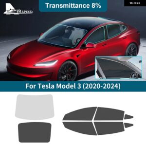 テスラ フロントリアサイドウィンドウ ソーラー UV プロテクター夏の色合いフィルム モデル 3 MODEL3 2020-24 アクセサリー カス